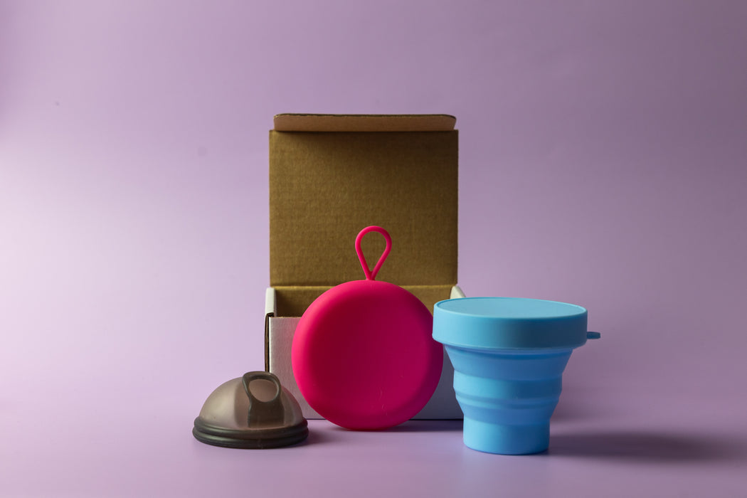 bohokiwi 月経ディスク、ディスクキャリアケース、滅菌器セット