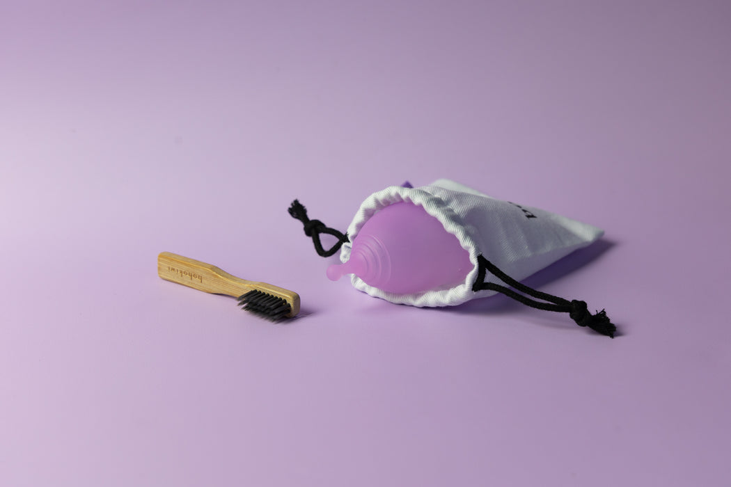 bohokiwi 月経カップや月経ディスク用の天然竹ブラシ