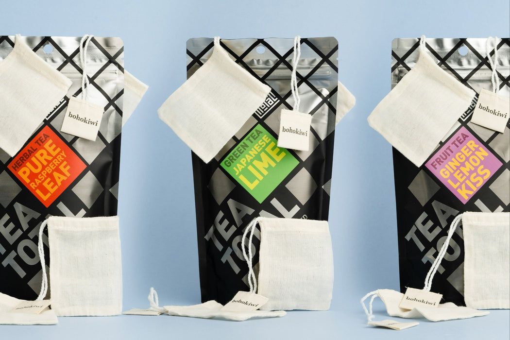 bohokiwi 再利用可能なティーバッグとティーセット