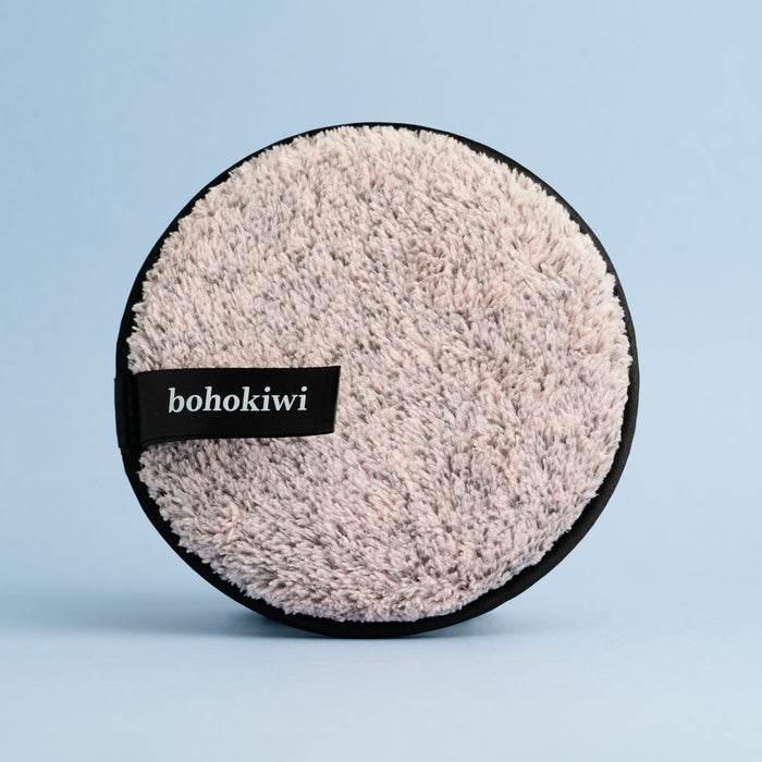 Dusky Pink bohokiwi reusable makeup remover pad