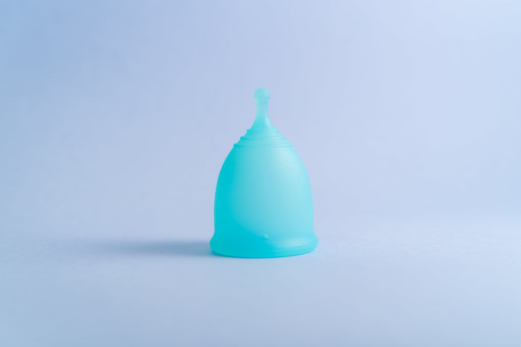 Bohokiwi Sapphire Blue reusable menstrual cup
