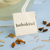 Loose-leaf tea set with five reusable cotton tea bags
